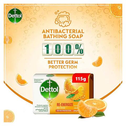Dettol Antibacterial Soap - Re-Energize - 115 gram