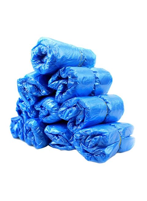 Sanbo-100-Piece Anti-Slip Disposable Shoe Cover Dark Blue