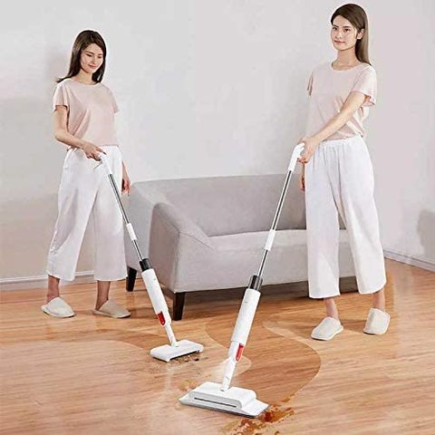 Deerma TB900 Sweeping and Mopping 2 in 1 Handheld Water Spraying Mop Floor Cleaner Rotatable Spiral Rolling Brush Sweeper(Global Version)