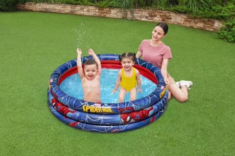 Bestway Spider-Man 3-Ring Inflatable Play Pool