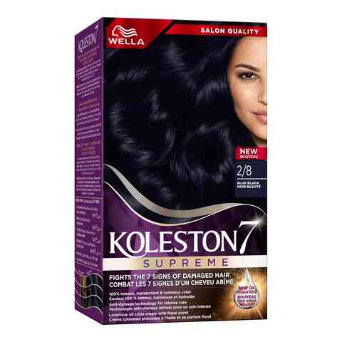 Wella Koleston Supreme Hair Color 2/8 Blue Black