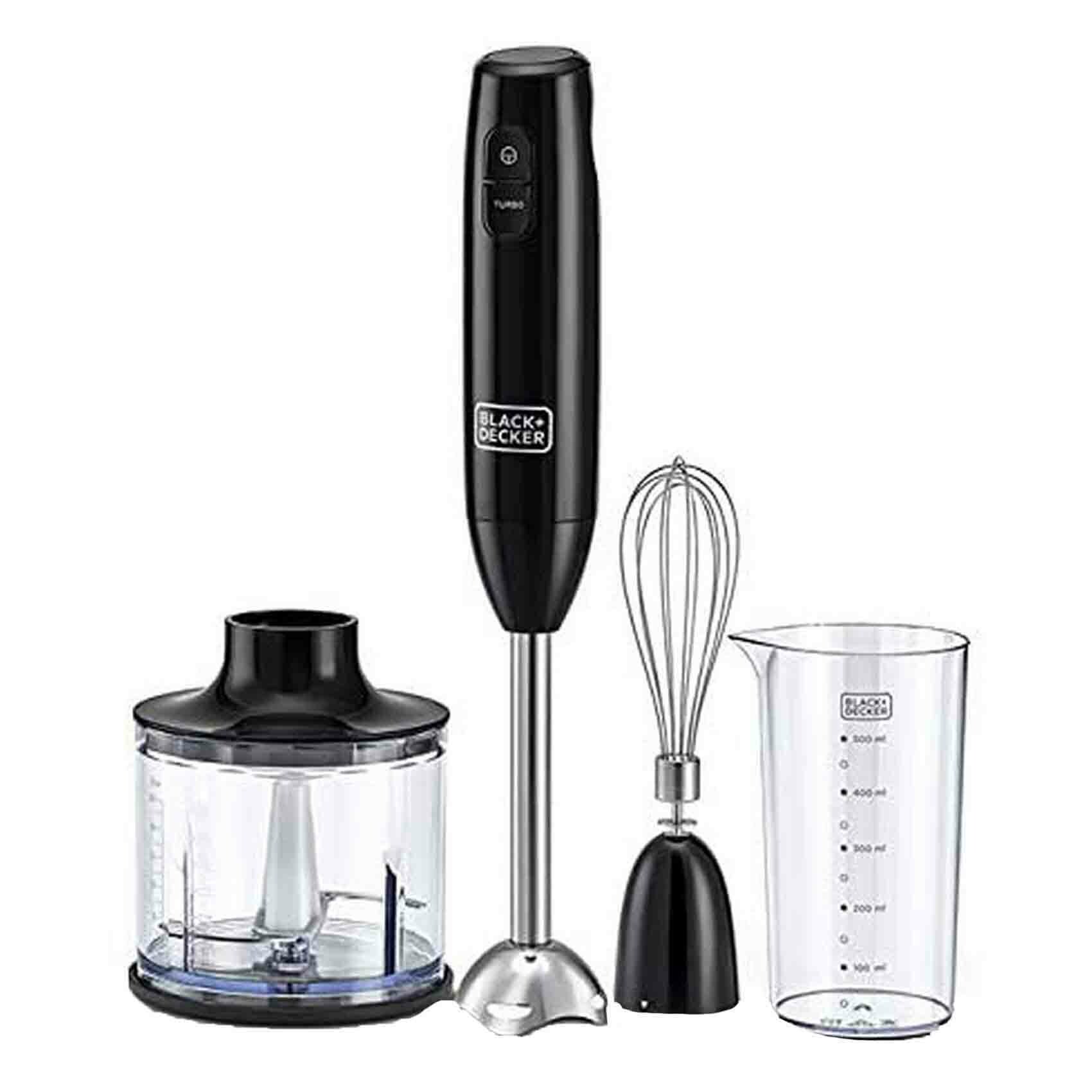 Buy Black+Decker Hand Blender With Chopper 600W HB600B5 Black Online