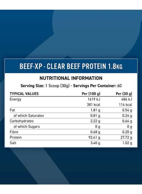 Applied Nutrition Clear Hydrolysed Beef-XP Protein - Cherry &amp; Apple - 1.8kg