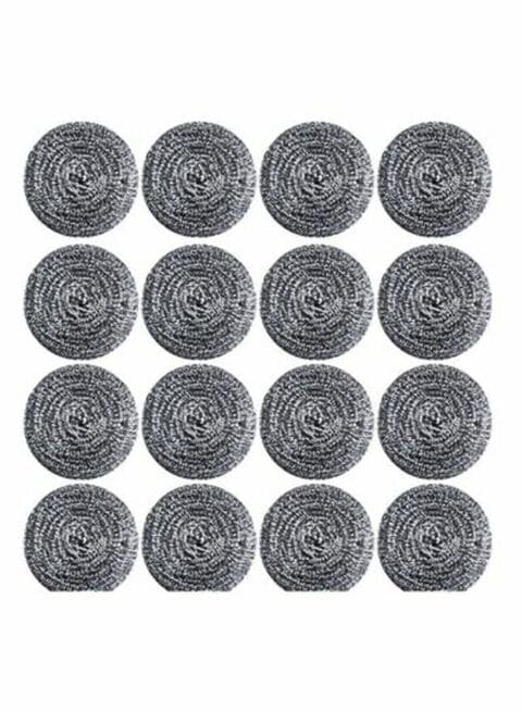 Marrkhor 16 Pcs Stainless Steel Sponges Scrubbers Cleaning Ball