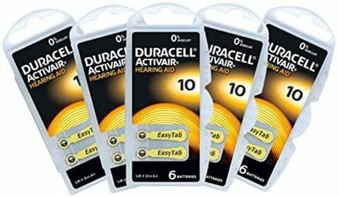 Duracell Activair Hearing Aid Batteries Size 10 - 30 Batteries