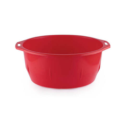 Gab Plastic Round Basin, Clear - Available in several sizes