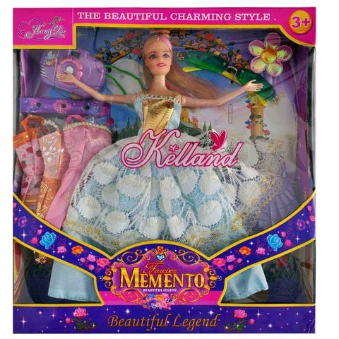 Hong Da Kelland Forever Memento Beautiful Legend Fashion Doll With Accessories Set Multicolour