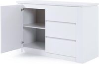 Pan Home Starlock Sideboard With 3 Drawer 1 Door - 116X45X81 cm White