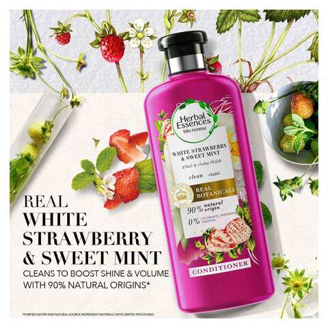 Herbal Essences Bio Renew White Strawberry &amp; Mint Conditioner - 400 ml