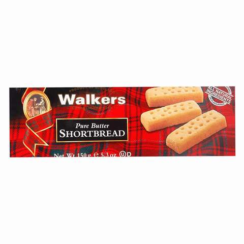 Walkers Pure Butter Fingers Short Bread 150g