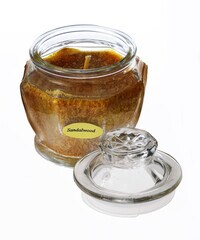 Hexa Fragrance Jar Glass with lid