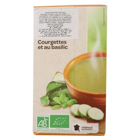 Carrefour Bio Velout&eacute; Soup With Zucchini And Basil 1L