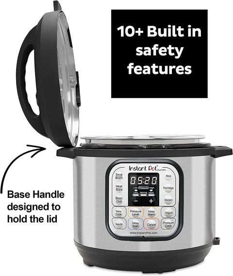 Buy Instant Duo8, 7.6L 8Quart, 7 In 1 Electric Programmable Pressure Cooker,  Multicooker 13 Smart Programs, Stainless Steel Inner Pot, Advanced Safety  Protection, Inp 113 0007 01, Black & Stainless Steel Online 