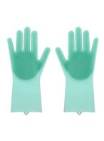 اشتري Generic Reusable Silicone Gloves Green في الامارات
