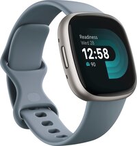 Fitbit Activity Tracker Versa 4 Fitness Watch - Waterfall Blue / Platinum Aluminum