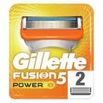 Buy Gilette Fusion Power Razor Blades - Pack of 2 in Kuwait