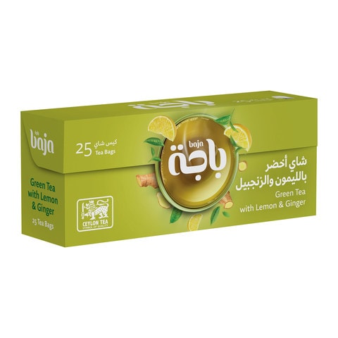 اشتري باجة شاي اخضر بالليمون والزنجبيل 25 فطع في السعودية