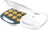 Geepas 12Pcs Piece Cake &amp; Pie Maker 1400W - Non-Stick Plates, Power &amp; Ready Light Indicators, Non-Sleep Feet | Cool Touch Hand | Perfect For Parties, Home Use And More