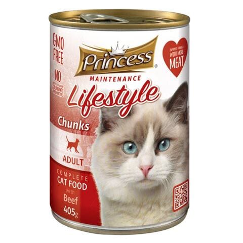 Buy Princess Chunks Beef Cat Food 405g Online Carrefour Kenya