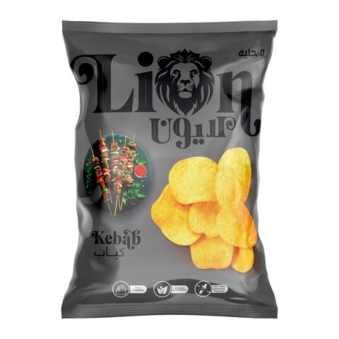 Buy Lion Kebab Flavour Potato Chips - 37 gram in Egypt