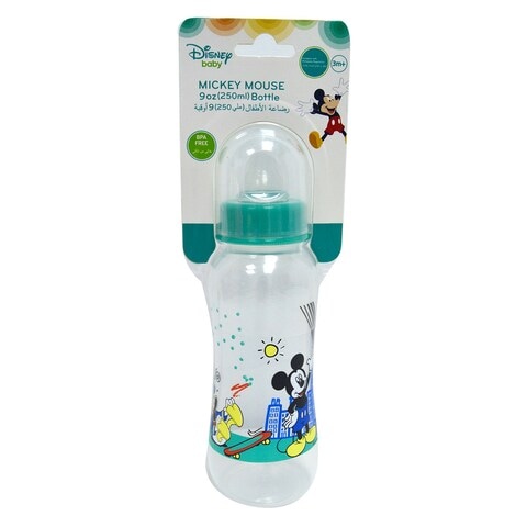 Disney Baby Mickey Mouse Printed BPA Free Feeding Bottle Multicolour 250ml