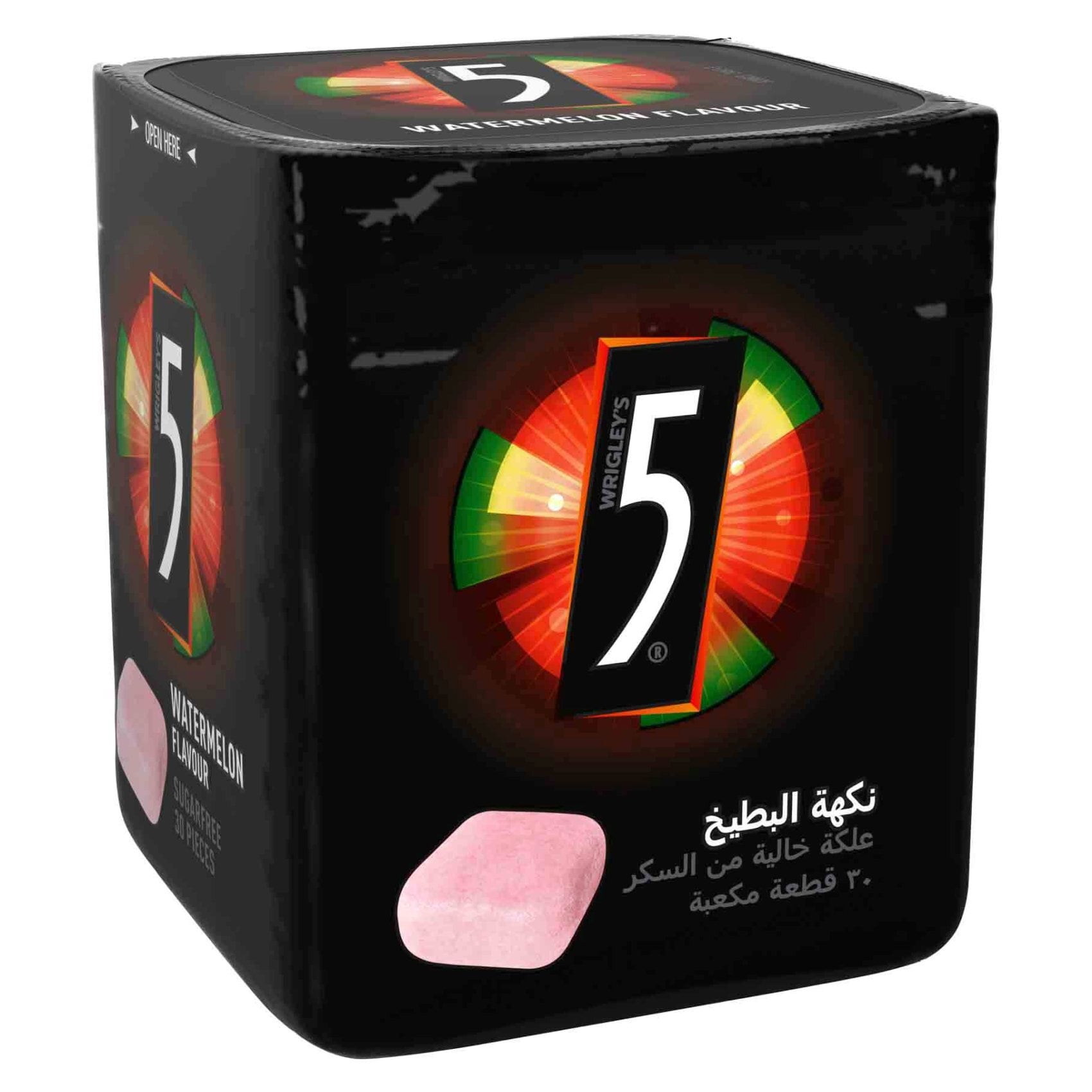 5 - 5, Gum, Sugarfree, Watermelon Prism (15 count), Shop