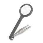 Buy Carson Magnigrip 4.5X Magnifier With Attached Precision Tweezers (Mg-55) in UAE