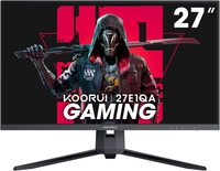 Koorui 27 Inch QHD Gaming Monitor 144 Hz, 1Ms, DCI-P3 90% Color Gamut, Freesync, Ultra Slim Frame, Vesa Mountable (2560X1440, HDMI, Displayport) Black