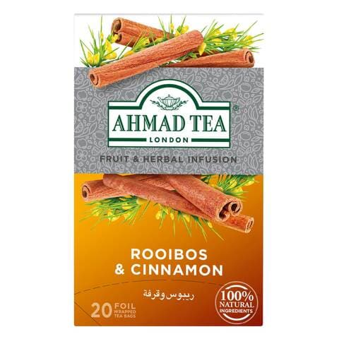 اشتري شاي احمد - اعشاب - الميرمية والقرفة – 20 كيس شاي تغليف فردي في السعودية