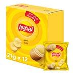 Buy Lays Salt Potato Chips, 21g x 12 in Saudi Arabia