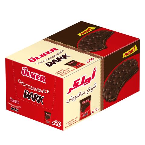 اشتري أولكر ساندويتش بالشوكولاتة الداكنة 23.5 جرام × 20 في السعودية