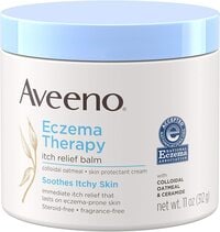 Aveeno Eczema Therapy Itch Relief Balm With Colloidal Oatmeal &amp; Ceramide For Dry Itchy Skin, Non-Greasy, Steroid-, Fragrance- &amp; Paraben-Free Moisturizing Skin Protectant Cream, 11 Oz