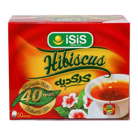 Isis Natural Hibiscus Flavour Tea - 50 Sachets