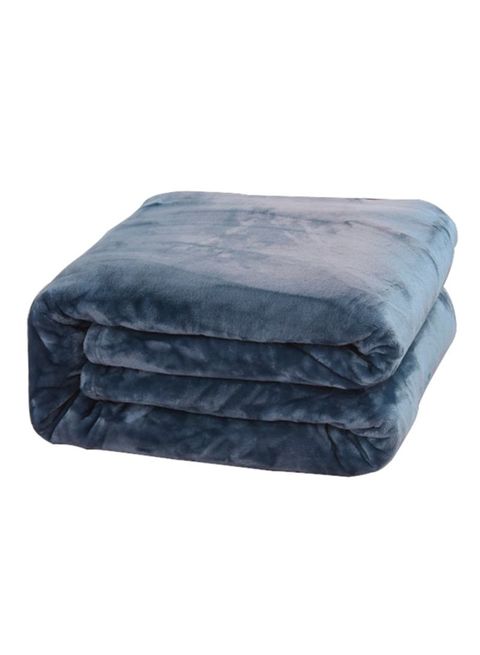 Generic Flannel Thick Blanket Blue 100X150cm