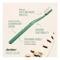 Jordan Green Clean Toothbrush Soft Multicolour 2 PCS