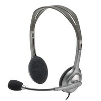 Buy Logitech H111 Wired Over Head Stereo Single Pin Headset