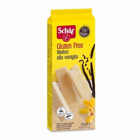 Buy Dr. Schaer wafer vanilla gluten free 125 g (wheat free) in Saudi Arabia