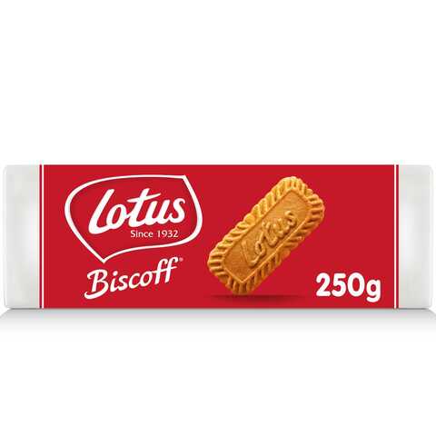 Buy Lotus Biscoff Caramelized Biscuit Cookies 250g in UAE