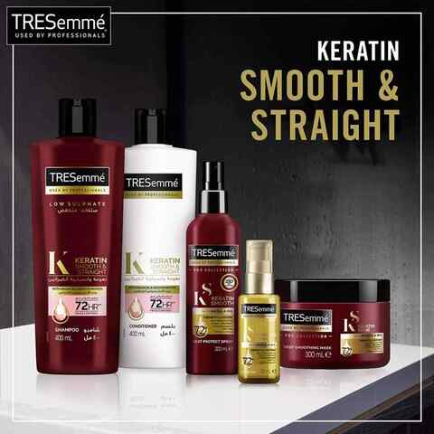 TRESemm&eacute; Keratin Smooth &amp; Straight Shampoo With Argan Oil Enjoy Up To 72 Hours Of Frizz Control 400ml