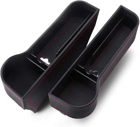 2Pcs Car Seat Gap Filler PU Leather, Auto Crevice Catcher Drop Blocker to  Fill The Side Seat and Console Gap, Universal Vehicle Interior Accessories