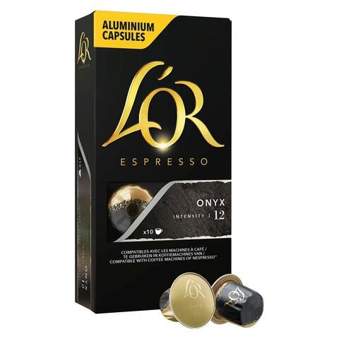 L&#39;or Espresso Onyx Intensity 12 Coffee 10 Capsules