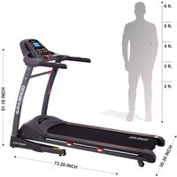 Sparnod Fitness STH-5300 (5.5 HP Peak) Automatic Treadmill (Free Installation Service) - Foldable Motorized Walking &amp;; Running Machine for Home Use - Sturdy Equipment with Auto Incline
