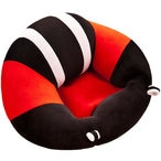 Buy Generic-Baby Support Seat Soft Plush Floor Seat Cartoon Stuffed Sofa Learn Sit Chair Black in UAE