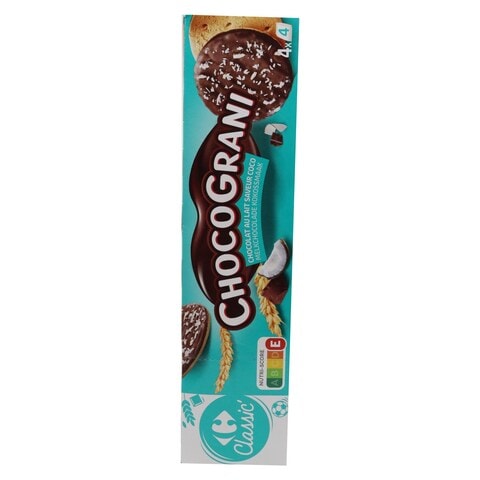 Carrefour Classic Chocograni Milk Chocolate And Coconut Flavour Biscuit 200g