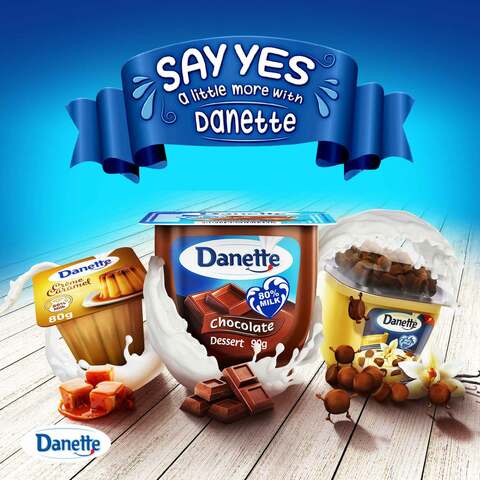 Danette Chocolate Dessert 90g Pack of 4