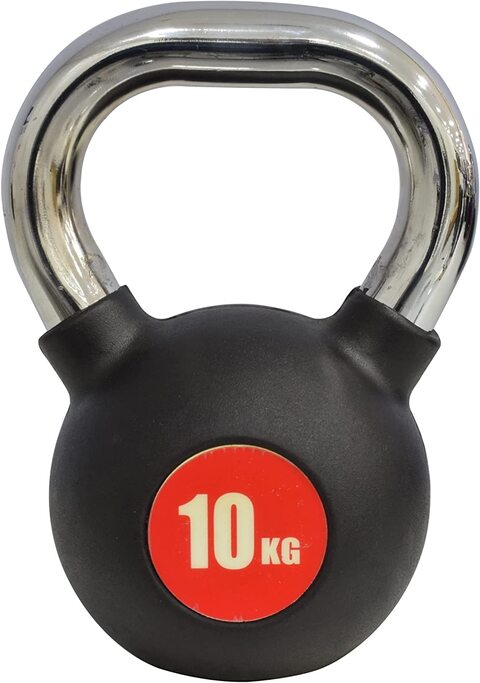 Buy Skyland Rubber Coated Cast Iron Kettlebell With Chrome Handle