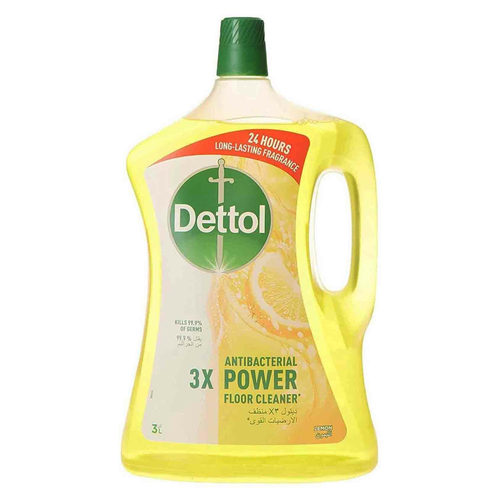 Buy Dettol 3X Antibacterial Power Floor Cleaner Lemon 3L Online Shop
