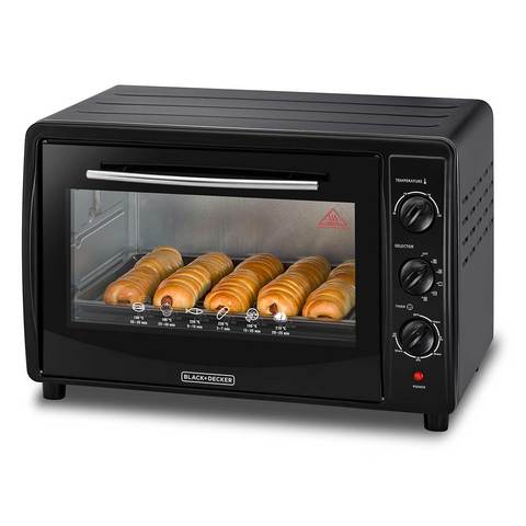 Buy Black Decker Double Glass Toaster Oven 45L TRO45RDG B5 Black