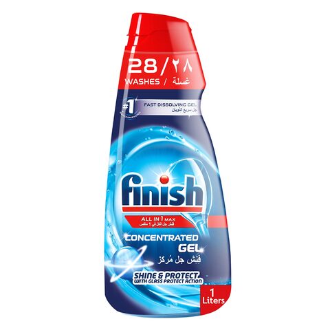 Finish All in One Max Dishwasher Concentrated Gel, Lemon Sparkle - 1 L