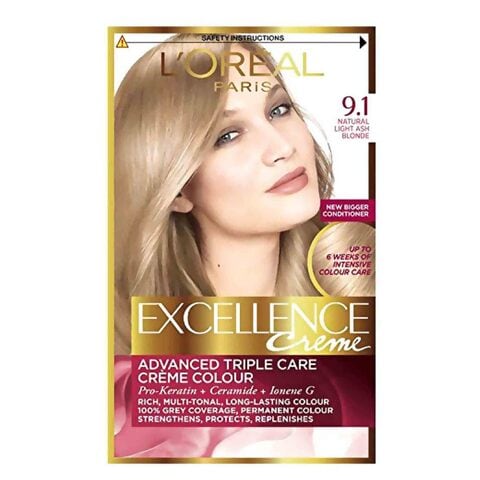 L&#39;Oreal Paris Excellence Creme Hair Color - 9.1 Light Ash Blonde